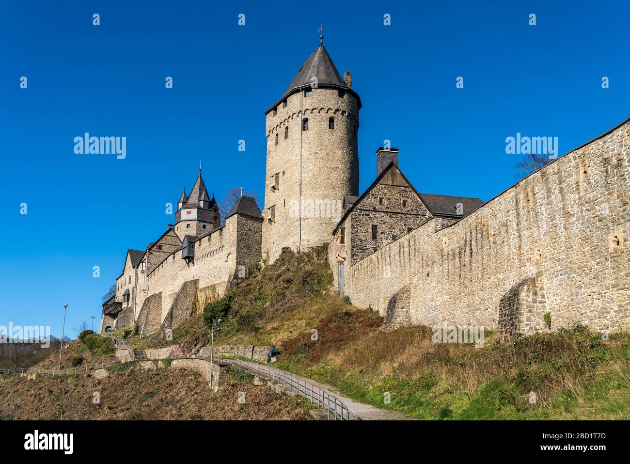 Burg Altena, Sauerland, Nordrhein-Westfalen, Deutschland Schloss Altena, Altena, Sauerland, Nordrhein-Westfalen, Deutschland Stockfoto