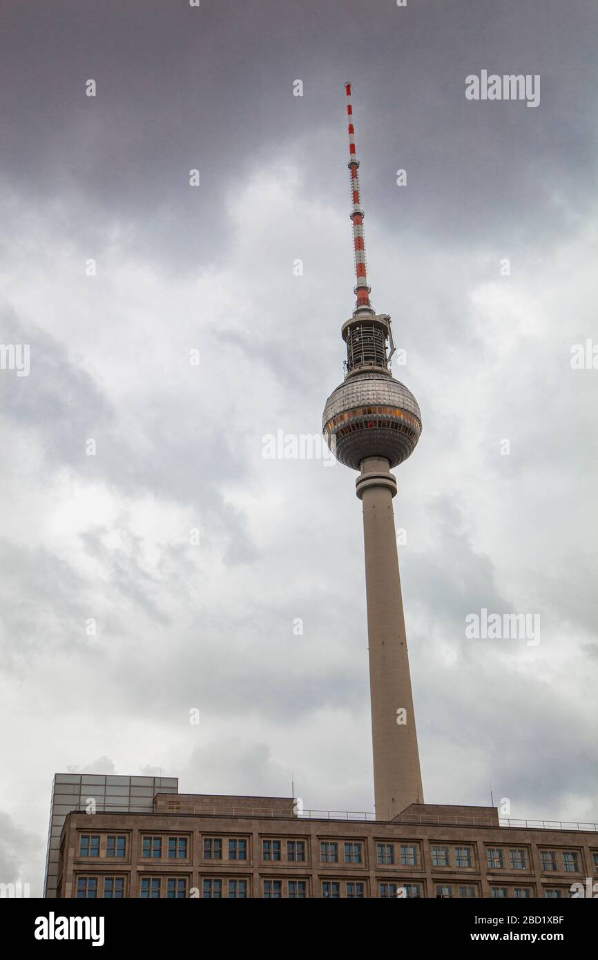 Ein Fernsehturm in Berlin Stockfoto