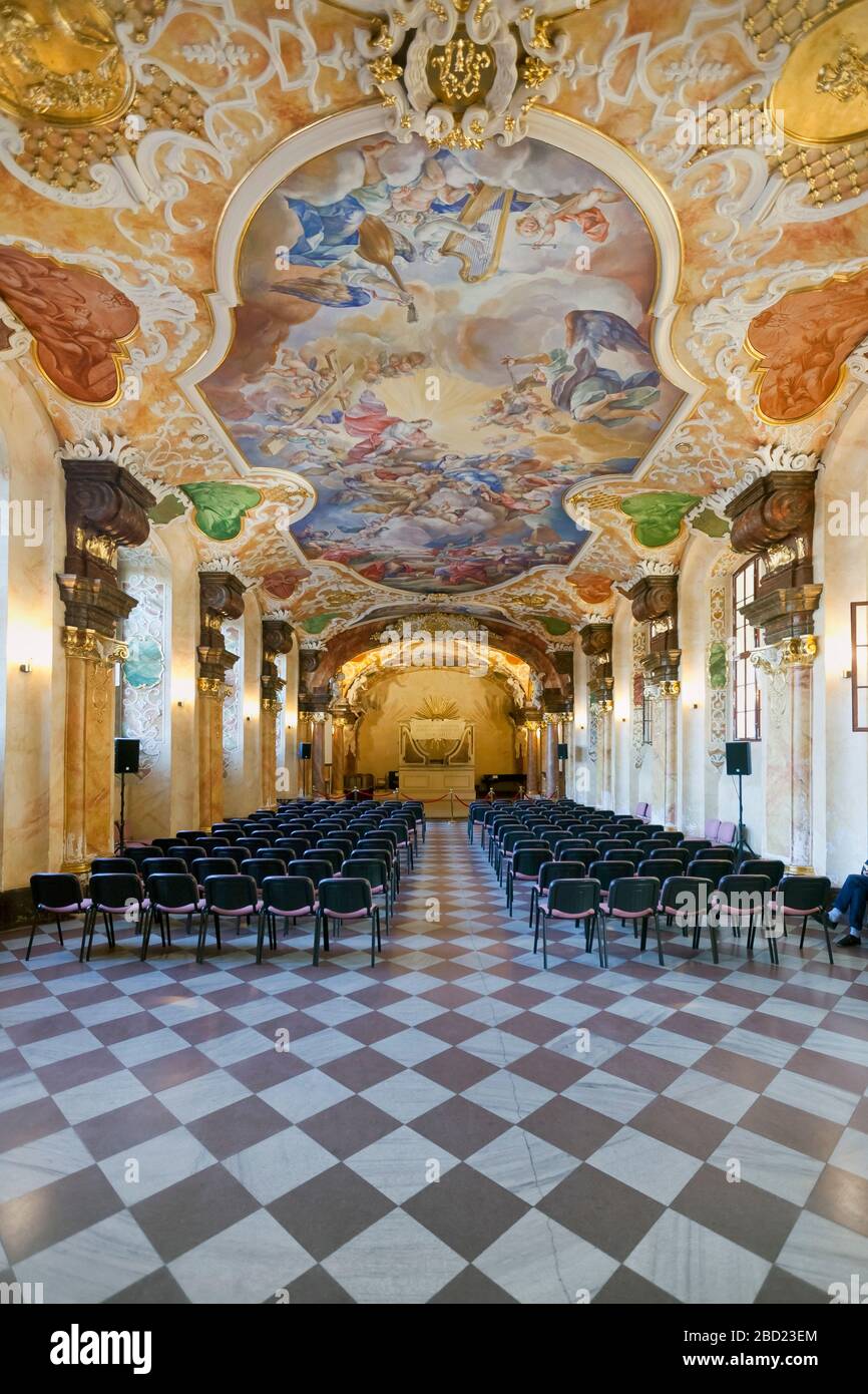 Innenraum der Universität Breslau, Polen Stockfoto