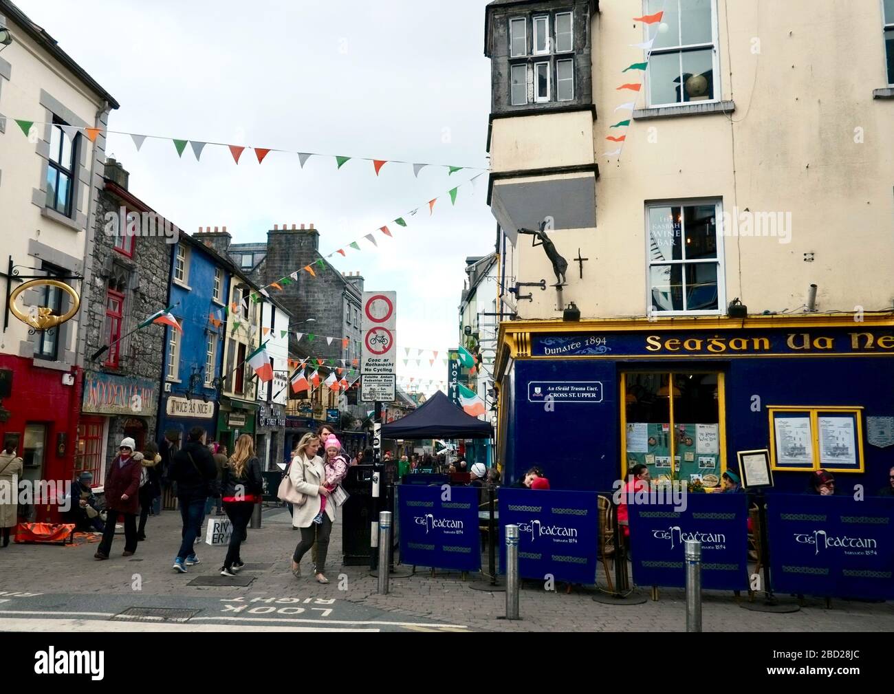 Tigh Neachtain Pub-Restaurant, Galway City, County Galway, Irland Stockfoto