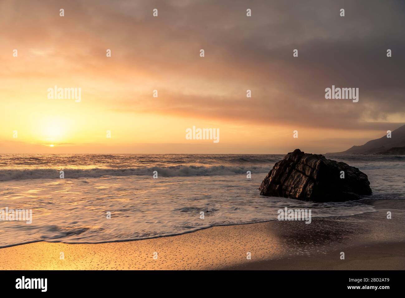 Garrapata Beach, Big Sur, Kalifornien, USA Stockfoto