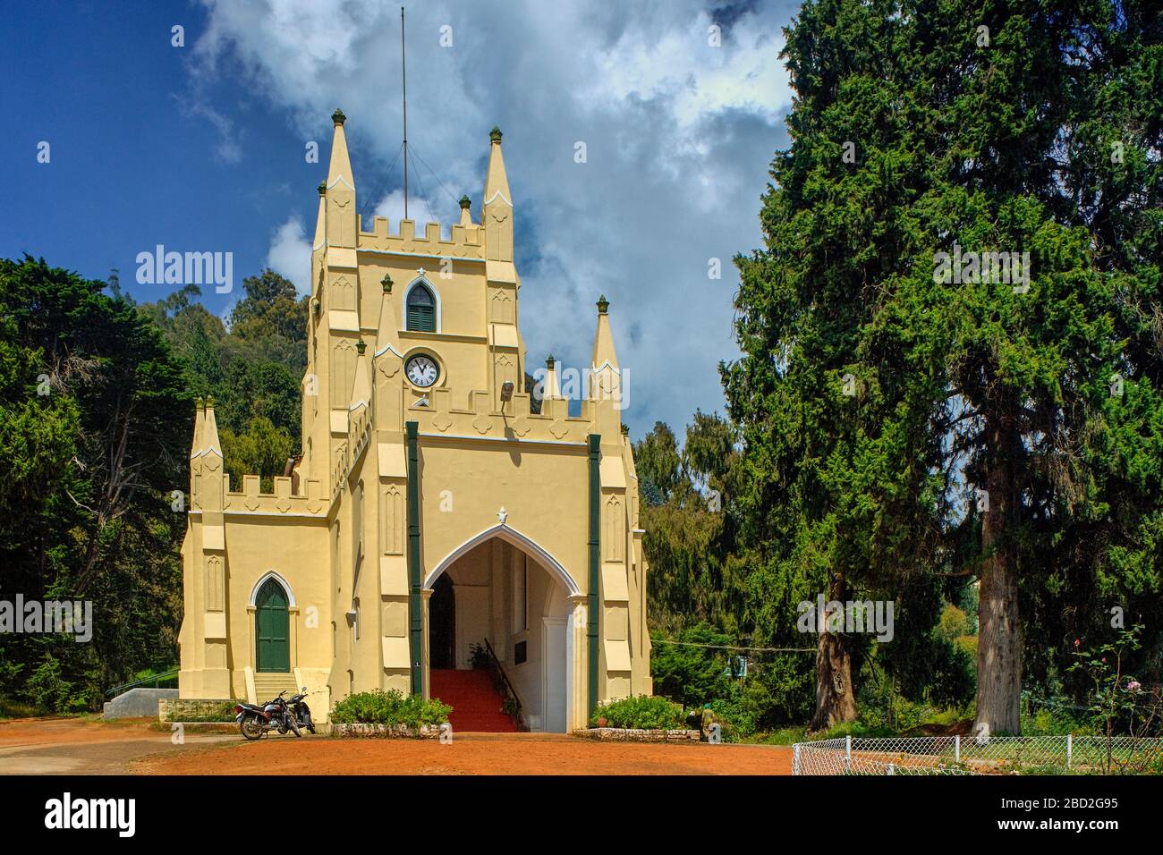 Okt 2009 Heritage-St.Stephen's Church 1830 Ooty älteste Kirchen im Nilgiris Distrikt Tamil Nadu INDIEN Stockfoto