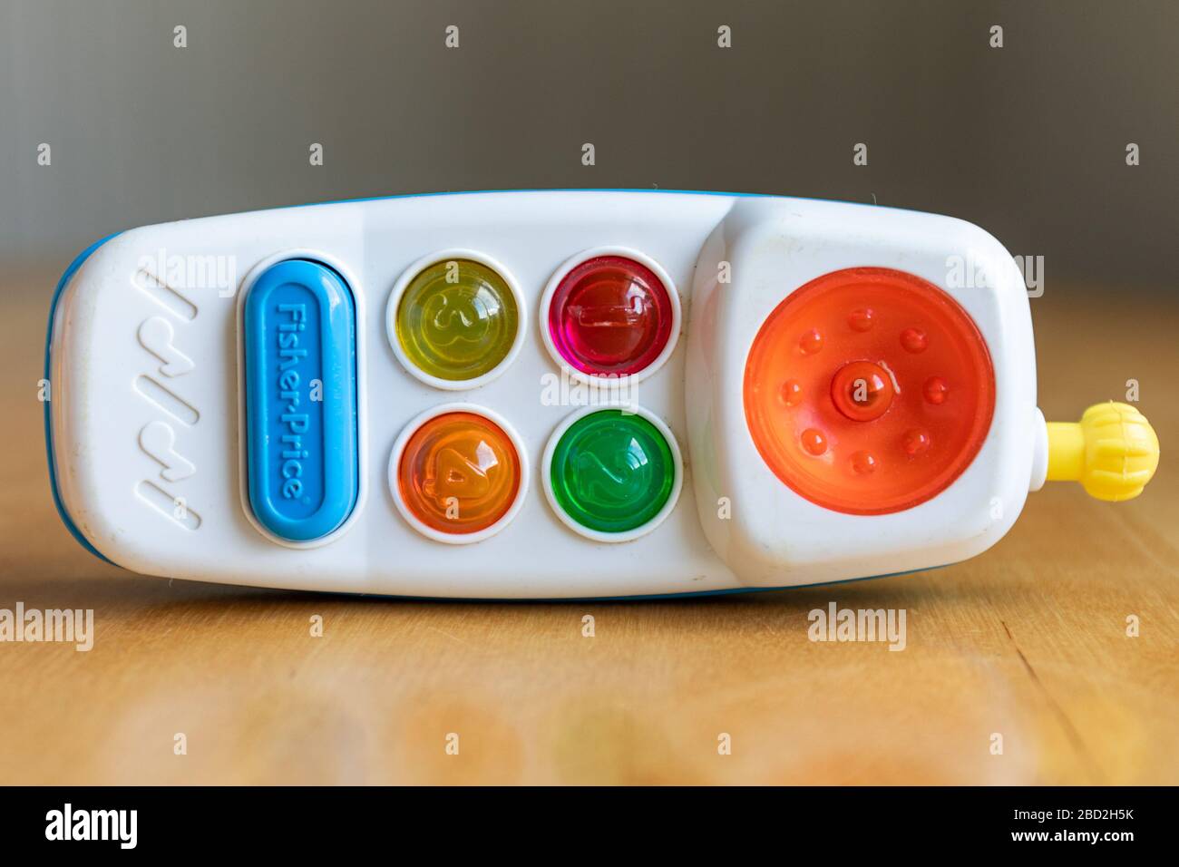 Vintage Fisher-Price-Plastikspielzeug für Handys oder Mobiltelefone Stockfoto
