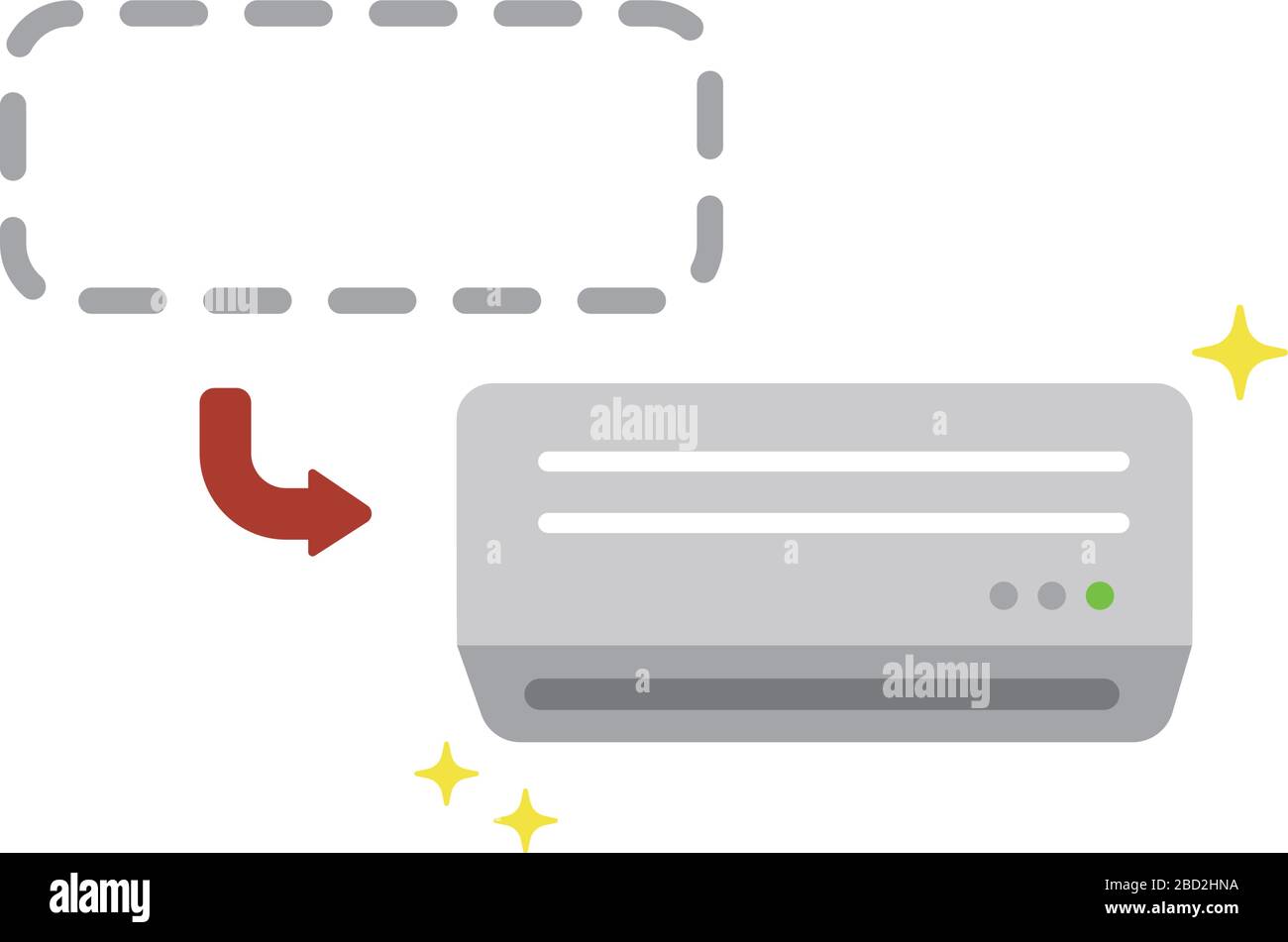 AC (Klimaanlage) Vektor-Symbol Illustration / Verlagerung, an einen anderen Ort zu bewegen Stock Vektor AC (Klimaanlage) Vektor-Symbol Illustration / Verlagerung, an einen anderen Ort zu bewegen Stock Vektor