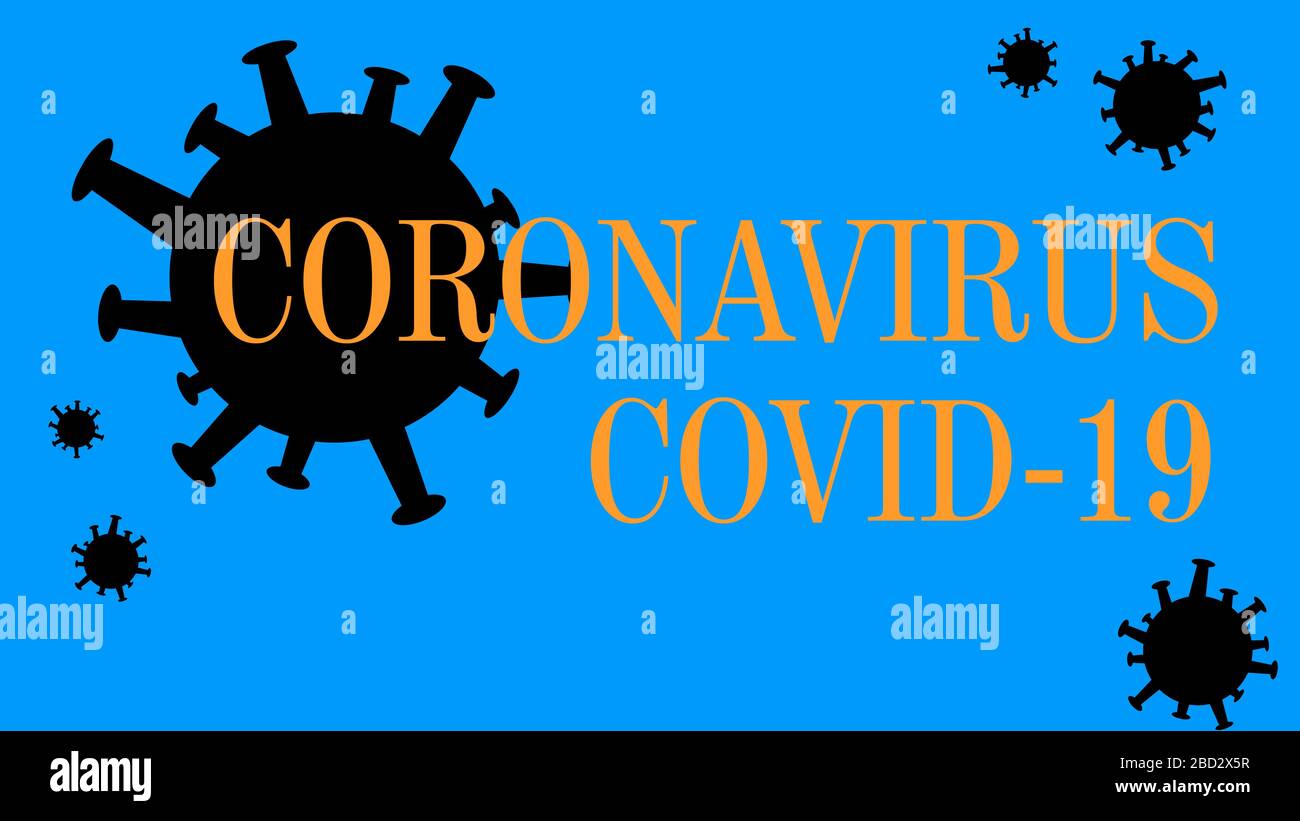 Coronavirus Banner Konzept Hintergrund Stockfoto