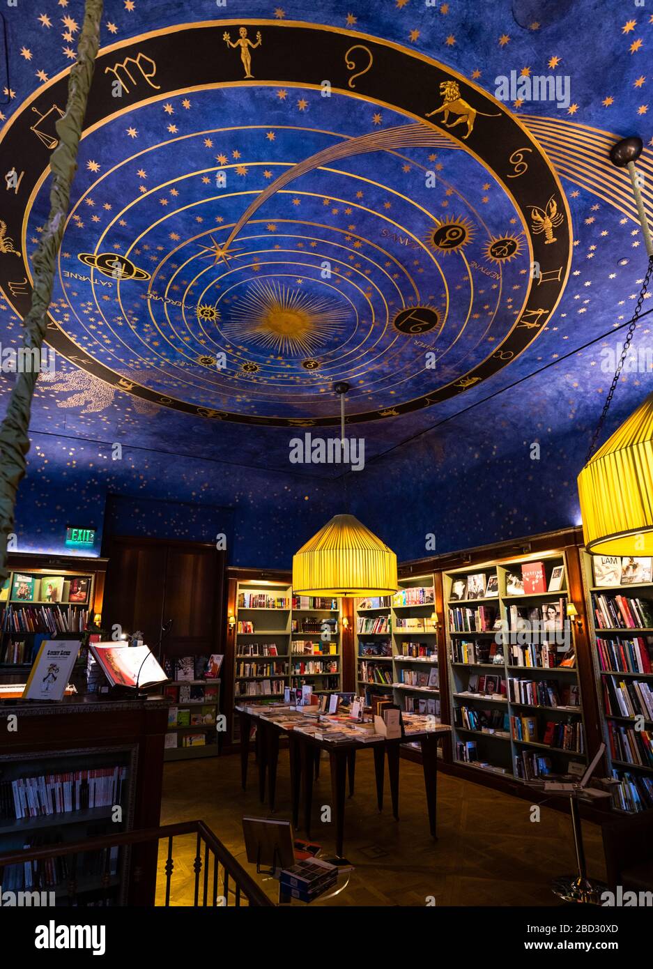 NEW YORK - 17. JANUAR: Leerer Kinderbereich der albertinischen Buchhandlung in Manhattan Stockfoto