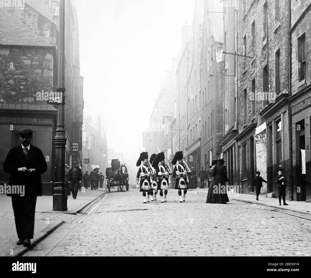 Canongate, Edinburgh, viktorianische Zeit Stockfoto