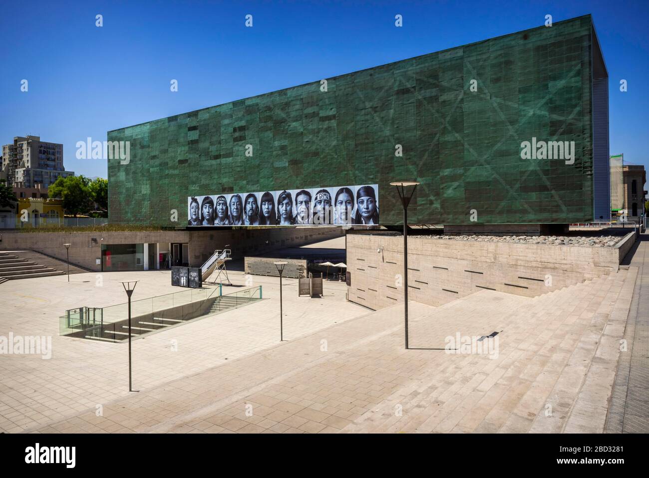 Museo de la Memoria y los Derechos Humanos, Museum für Erinnerung und Menschenrechte, in Erinnerung an die Opfer der Militärdiktatur unter Augusto Stockfoto