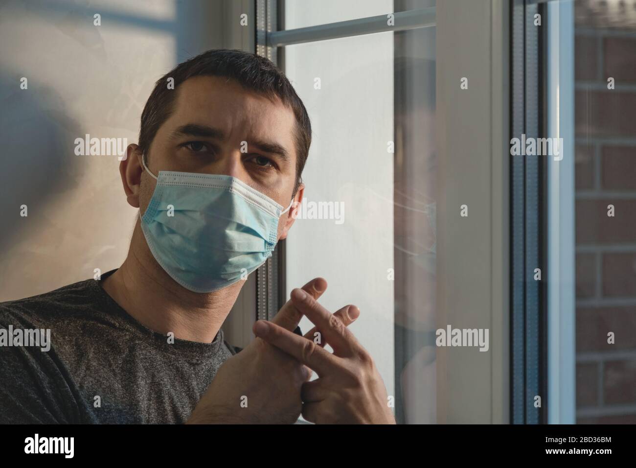 Hausstrafe. Selbstisolierungsstrafen. Stockfoto