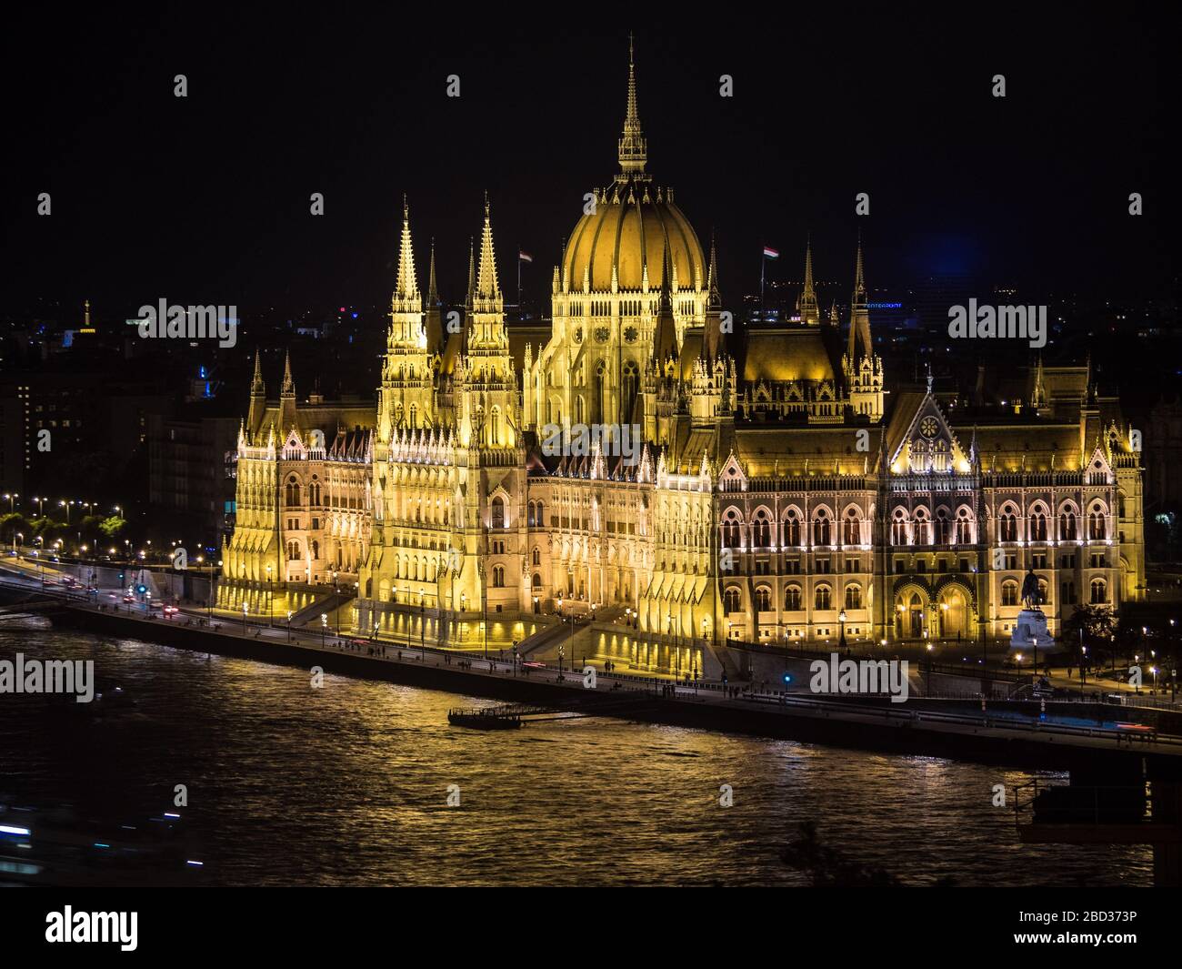 Budapester Parlament Stockfoto