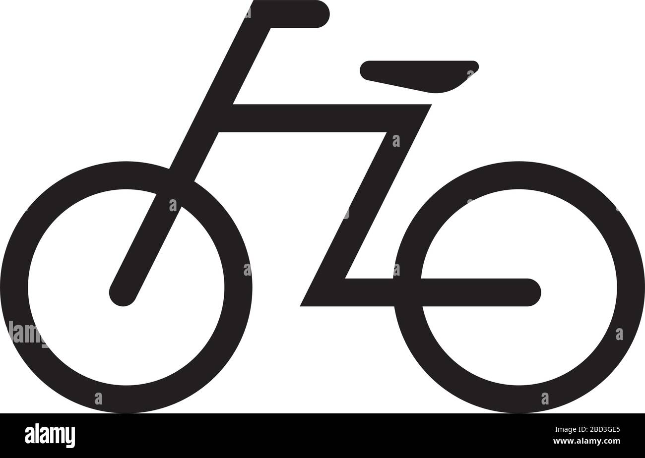 Fahrrad, Fahrrad-Symbol / öffentliche Informationen Symbol Stock Vektor