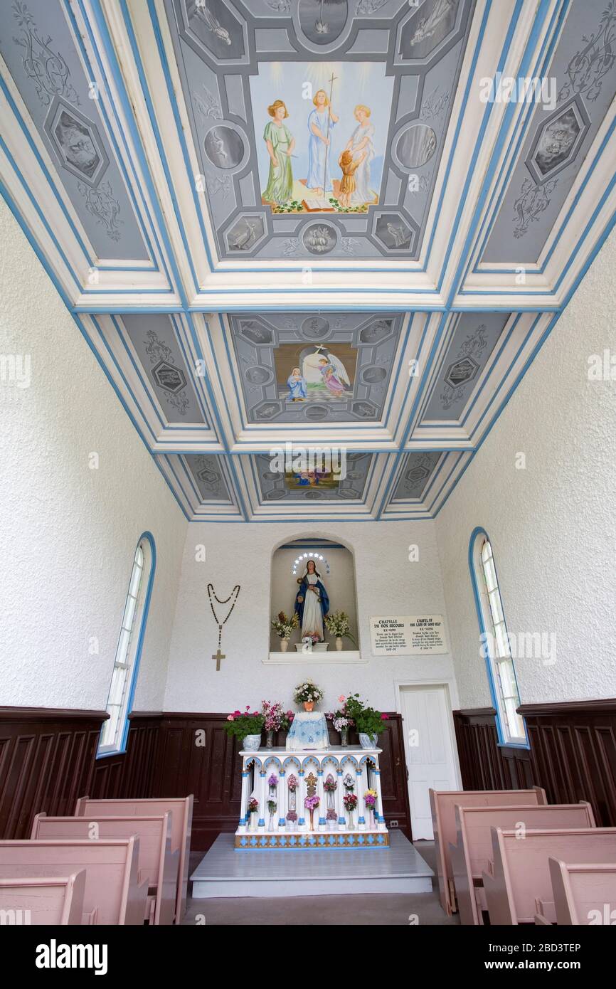 Kapelle Notre Dame du Bon Secours, Saint Norbert District, Winnipeg, Manitoba, Kanada Stockfoto