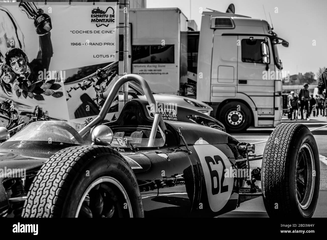 April 2017: Montjuic Spirit auf dem Circuit de Barcelona Catalunya, Katalonien, Spanien. Stockfoto