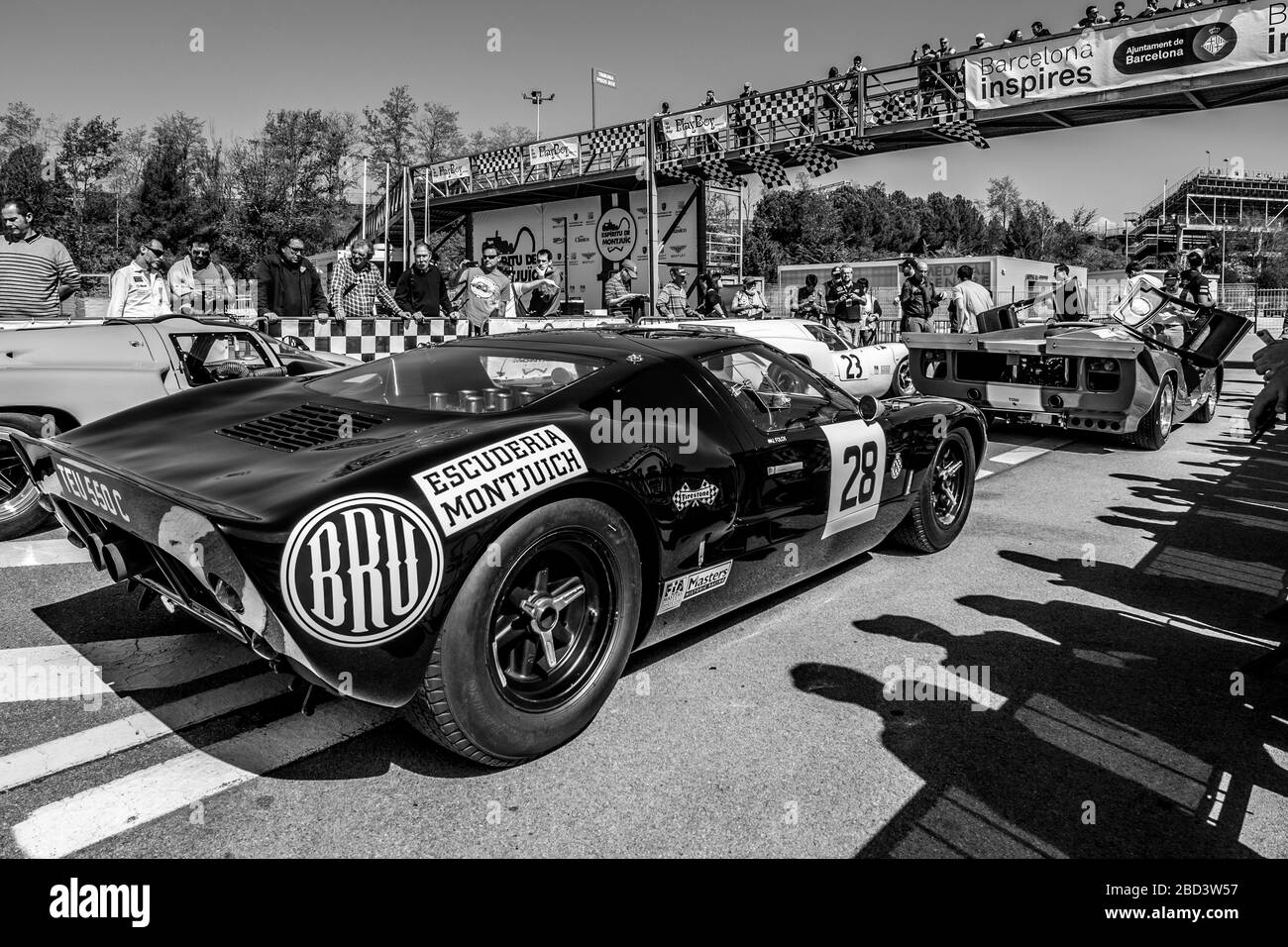 April 2017: Montjuic Spirit auf dem Circuit de Barcelona Catalunya, Katalonien, Spanien. Stockfoto