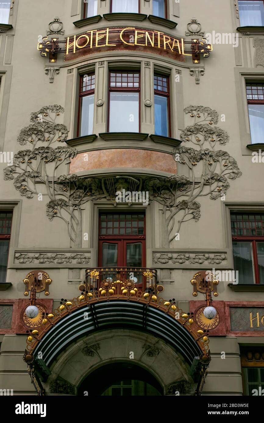 Hotel Central, Prag, Tschechien Stockfoto