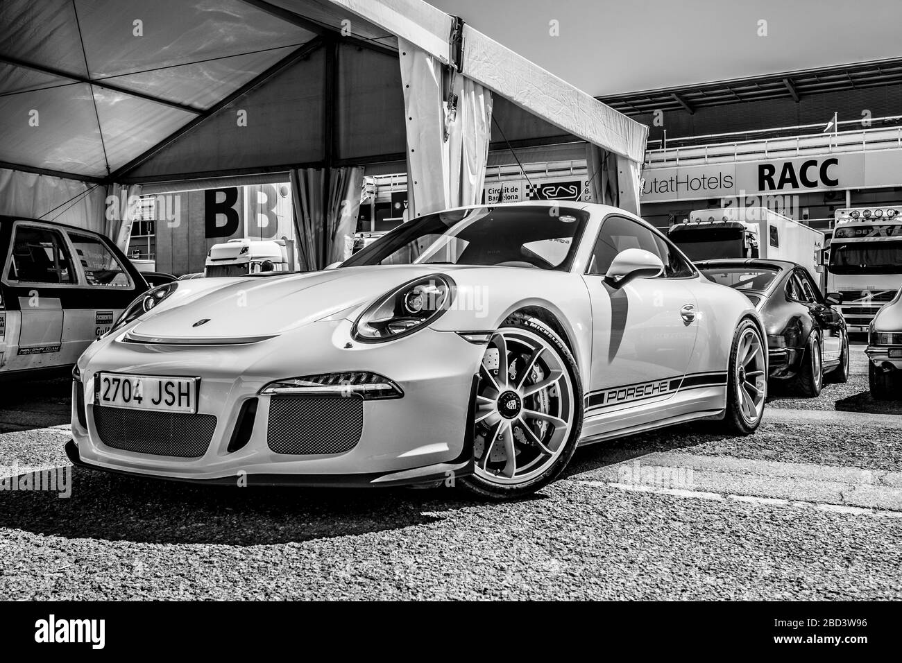 April 2017: Montjuic Spirit auf dem Circuit de Barcelona Catalunya, Katalonien, Spanien. Stockfoto