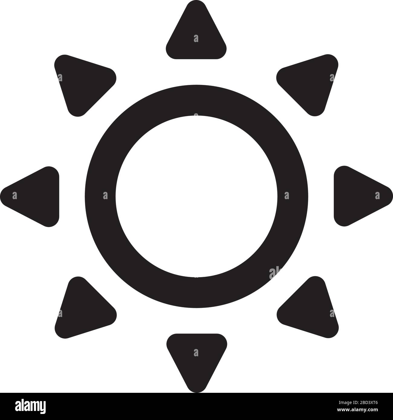 Wetter Symbol Vektor Illustration ( Sonne , sonniger Tag ) Stock Vektor