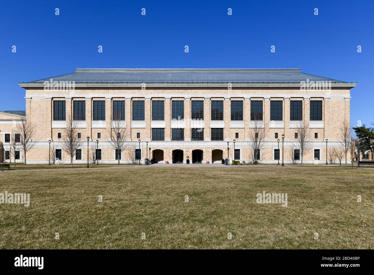 Modernes Gebäude der Bronx Community College Library in Bronx, New York. Stockfoto