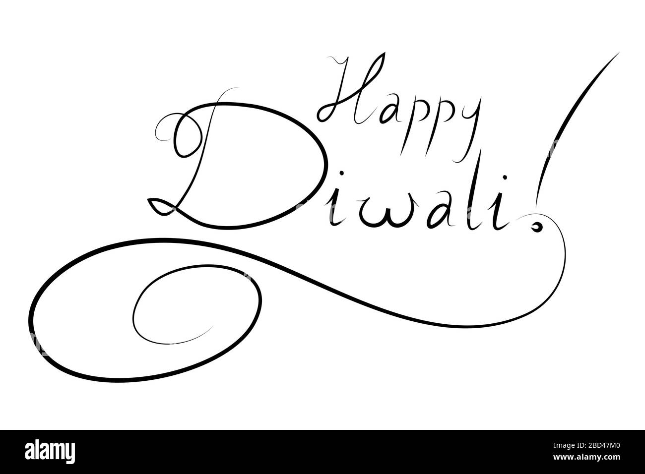 Happy Diwali - Typografie Stockfoto