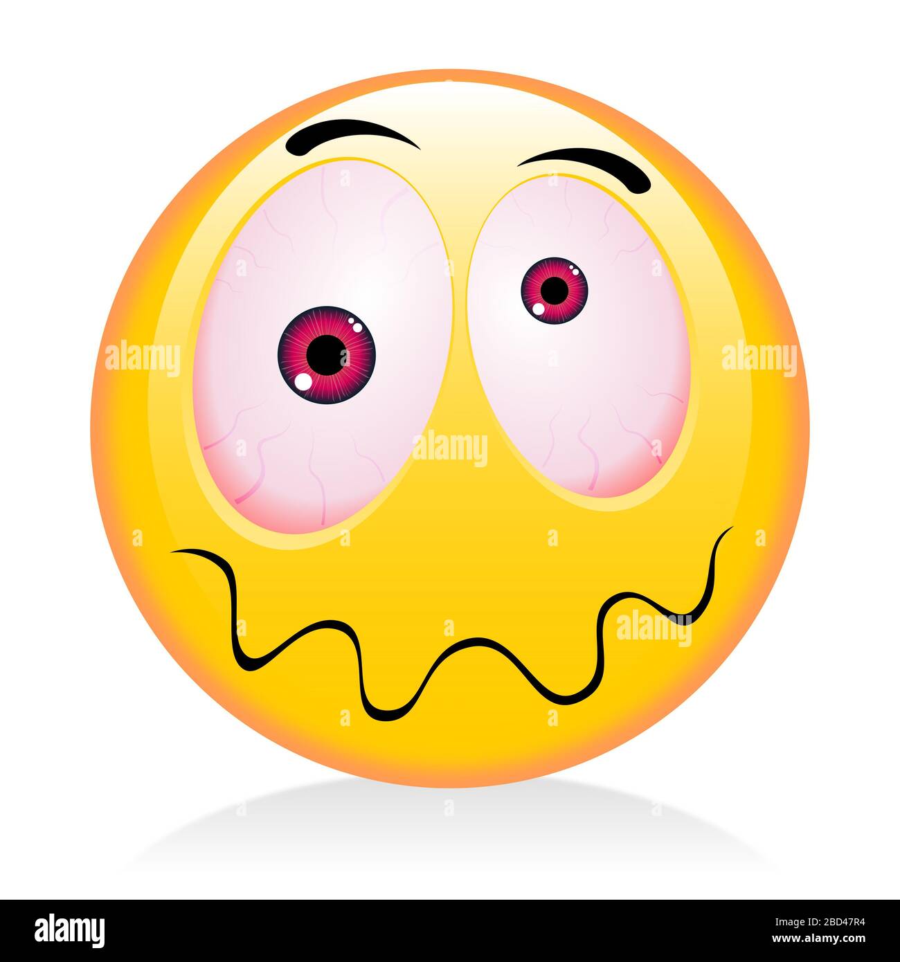 Emoji, Emoticon - Trunkenbold Stockfoto