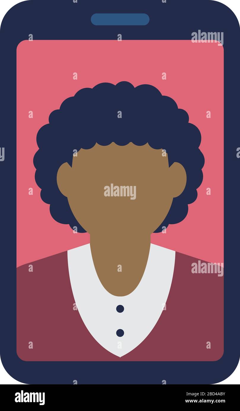 Smartphone Videoanruf Vektorgrafik Stock Vektor