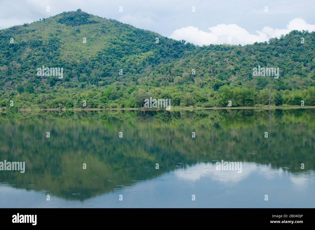 Blick auf den Nationalpark in thailand und haben Schatten im See. Stockfoto