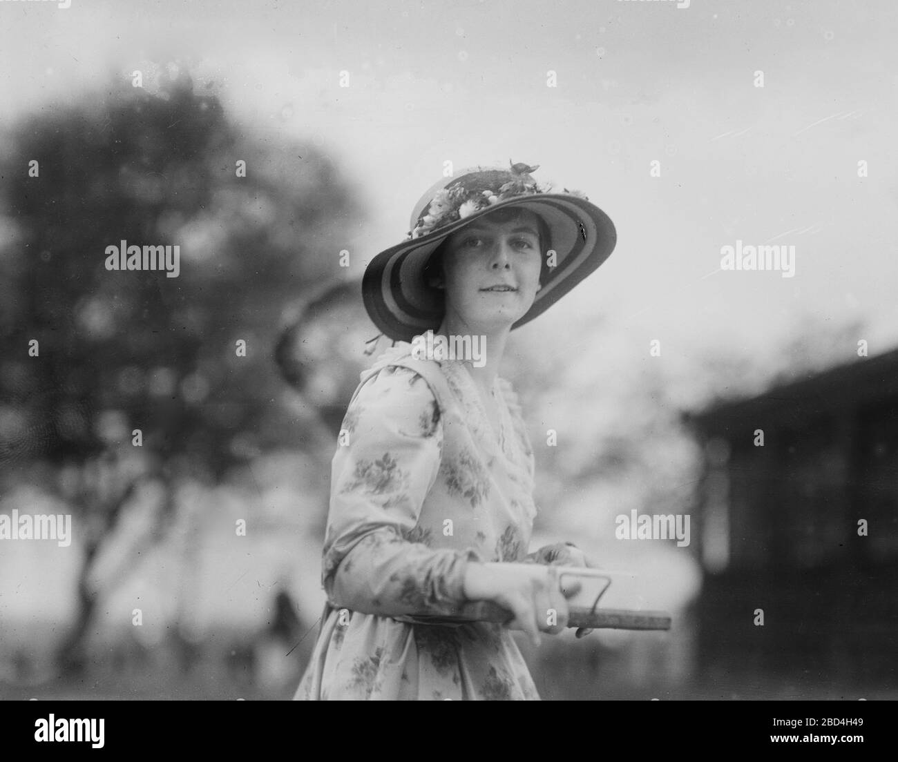 Zigarettenmädchen, Governor's Island Ca. 1910-1915 Stockfoto