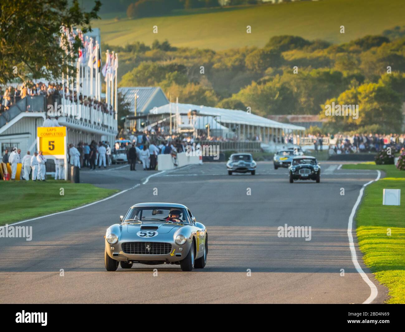 Ferrari 250 GT, Kinrara Trophy-Rennen, Goodwood Revival 2019 West Sussex UK Stockfoto