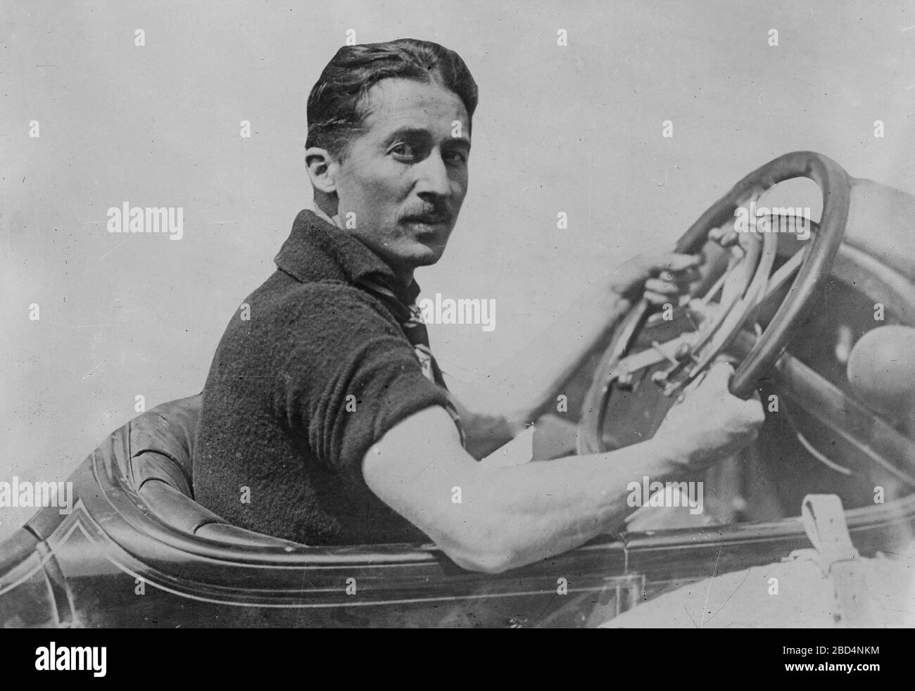 Der französische Rennwagenfahrer, Jules Goux, Ca. 1910-1915 Stockfoto