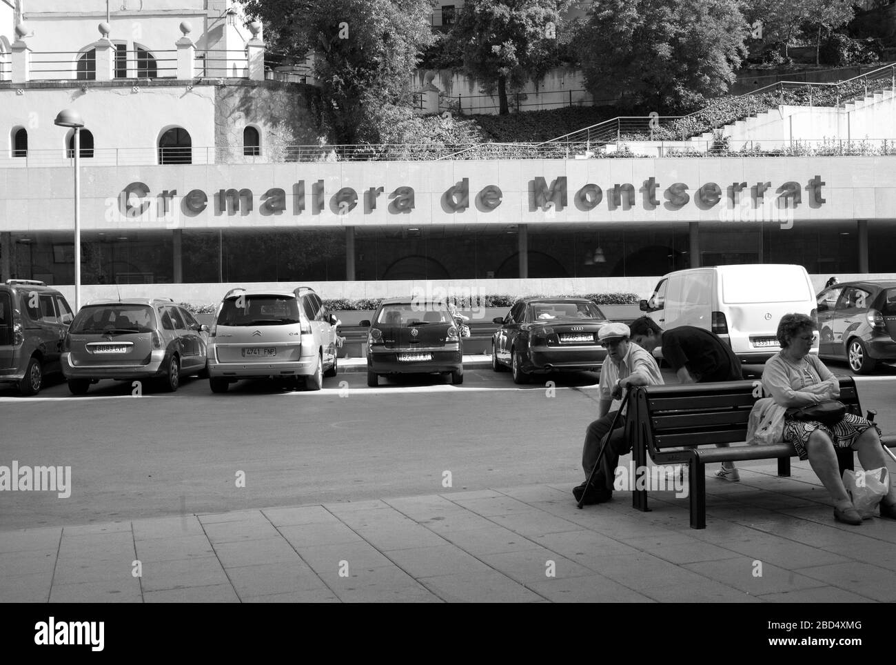 Bahnhof Cremallera de Montserrat/Rack Stockfoto