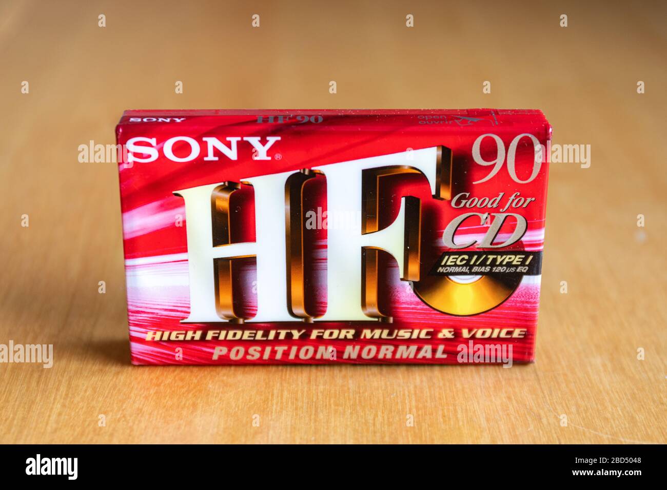 Sony HF C-90 Normal Bias Compact Kassette Stockfoto