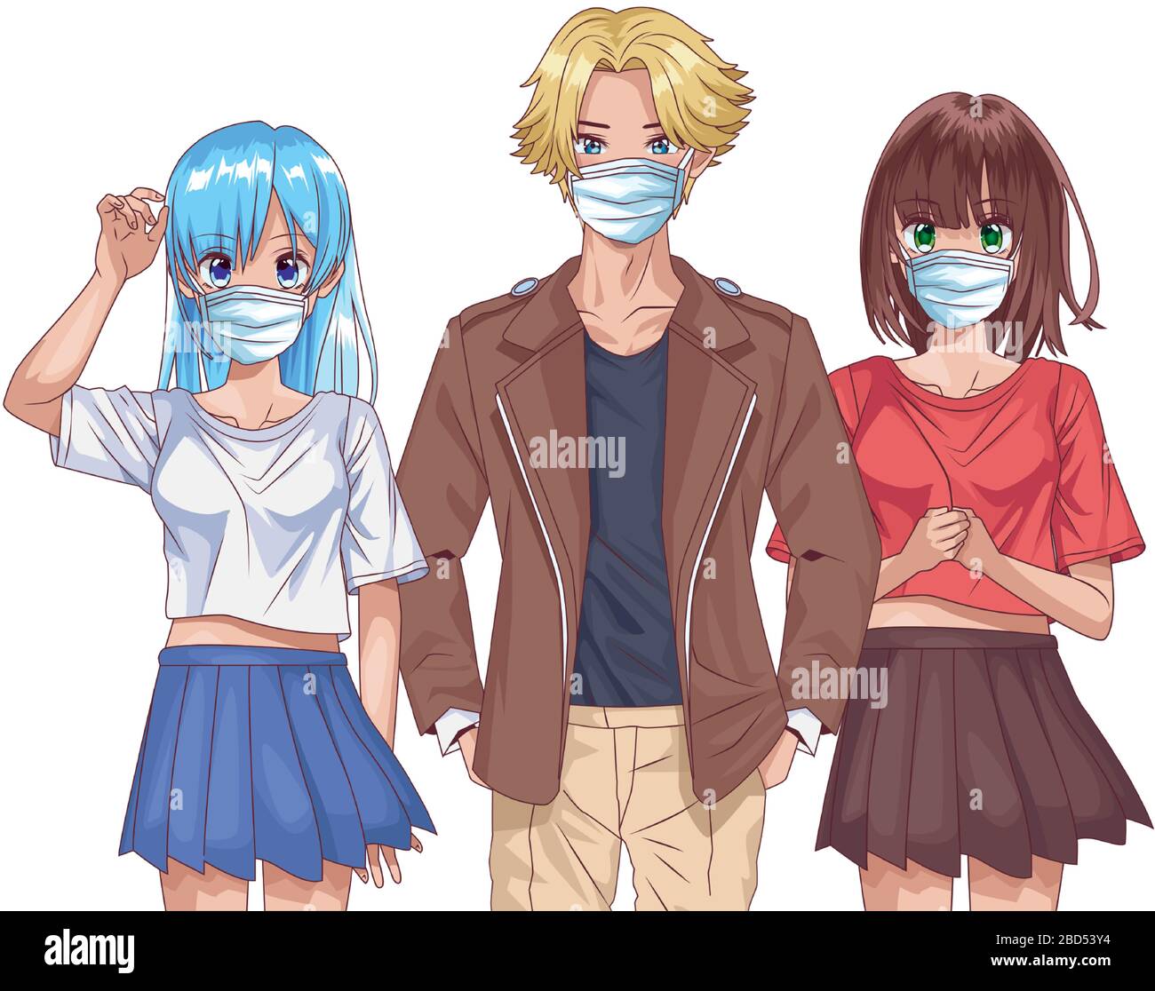 Anime charaktere mit masken