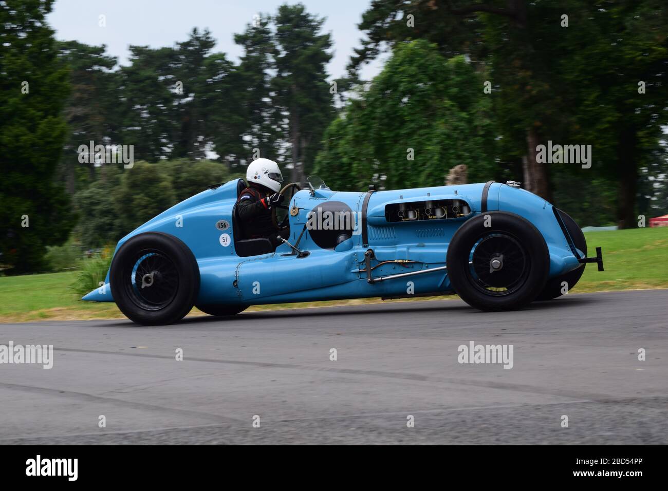 Vintage Bentley Special bei einer Bergaufstiegsveranstaltung Stockfoto