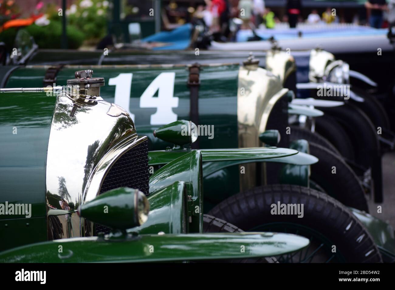 Vintage Bentley Front endet bei einer Oldtimer-Show Stockfoto