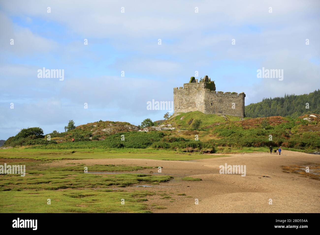 Castle Tioram am Loch Moidart, Lochaber, Schottland, Großbritannien. Stockfoto