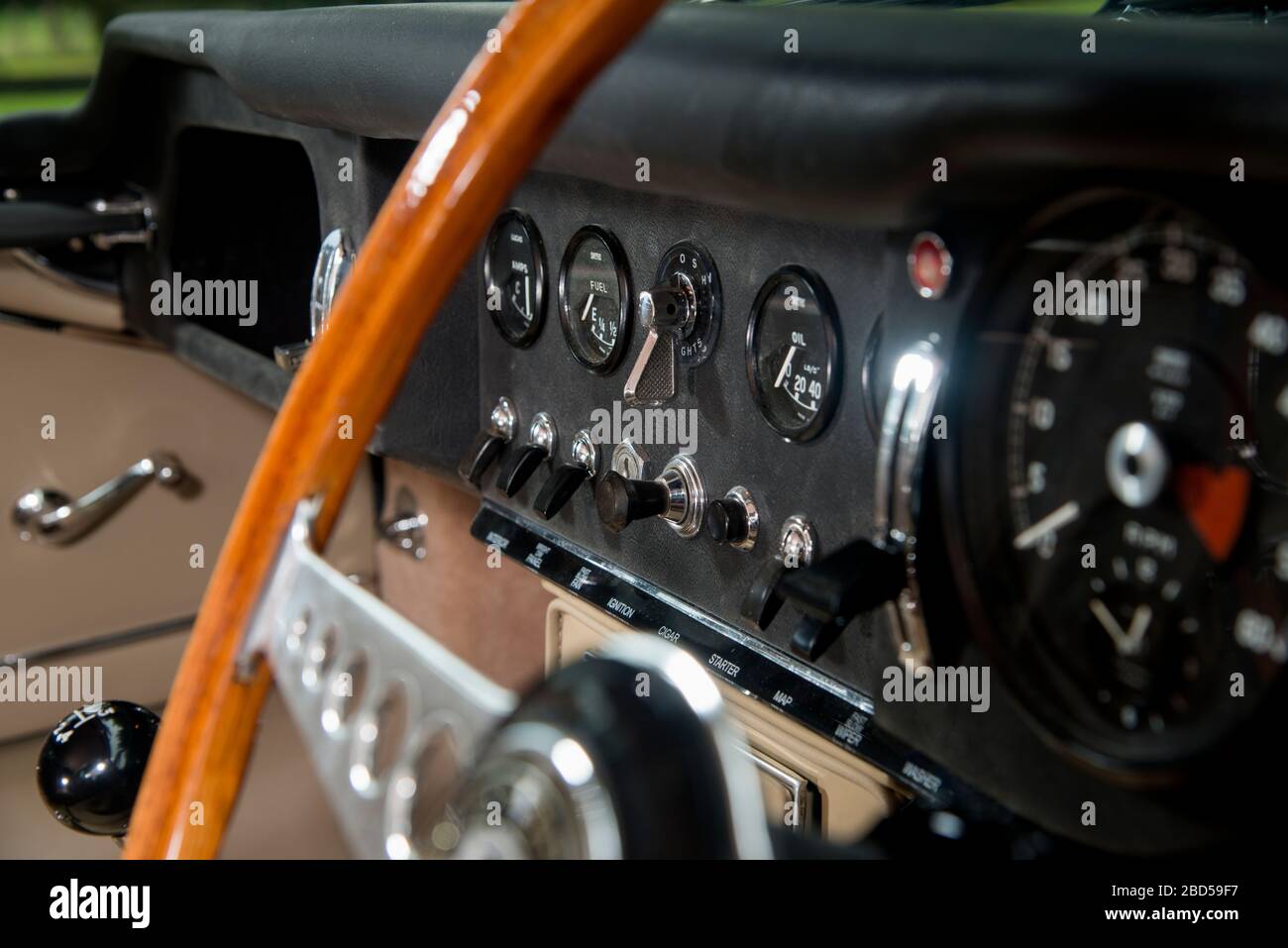 Jaguar Fixed Head Coupe (FHC) klassischer britischer Sportwagen der Serie 1,5 E Stockfoto