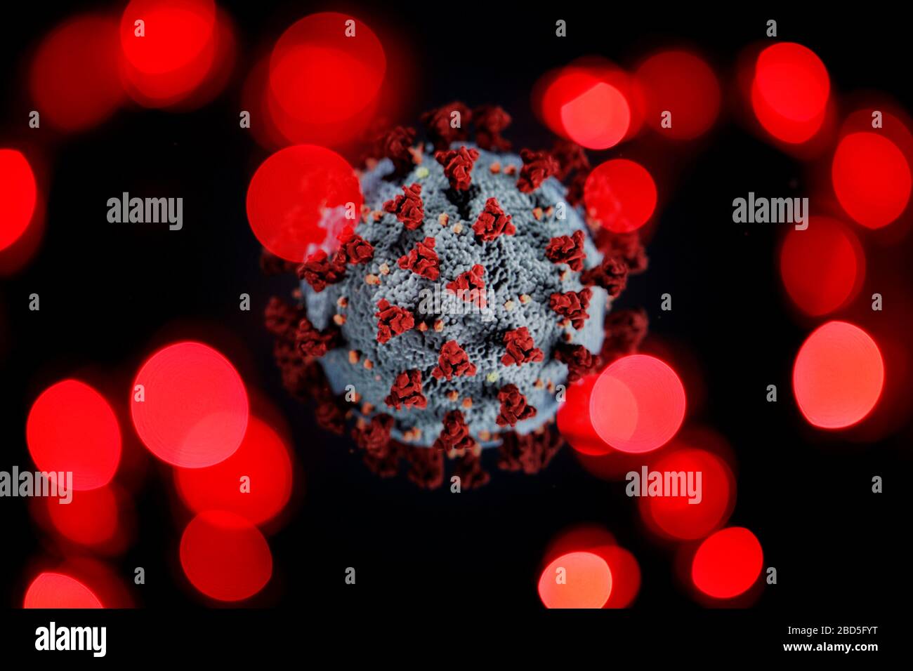 Köln, Deutschland. April 2020. Ein Corona-Virus, umgeben von anderen Erregern - weltweite Nutzung Credit: Dpa/Alamy Live News Stockfoto