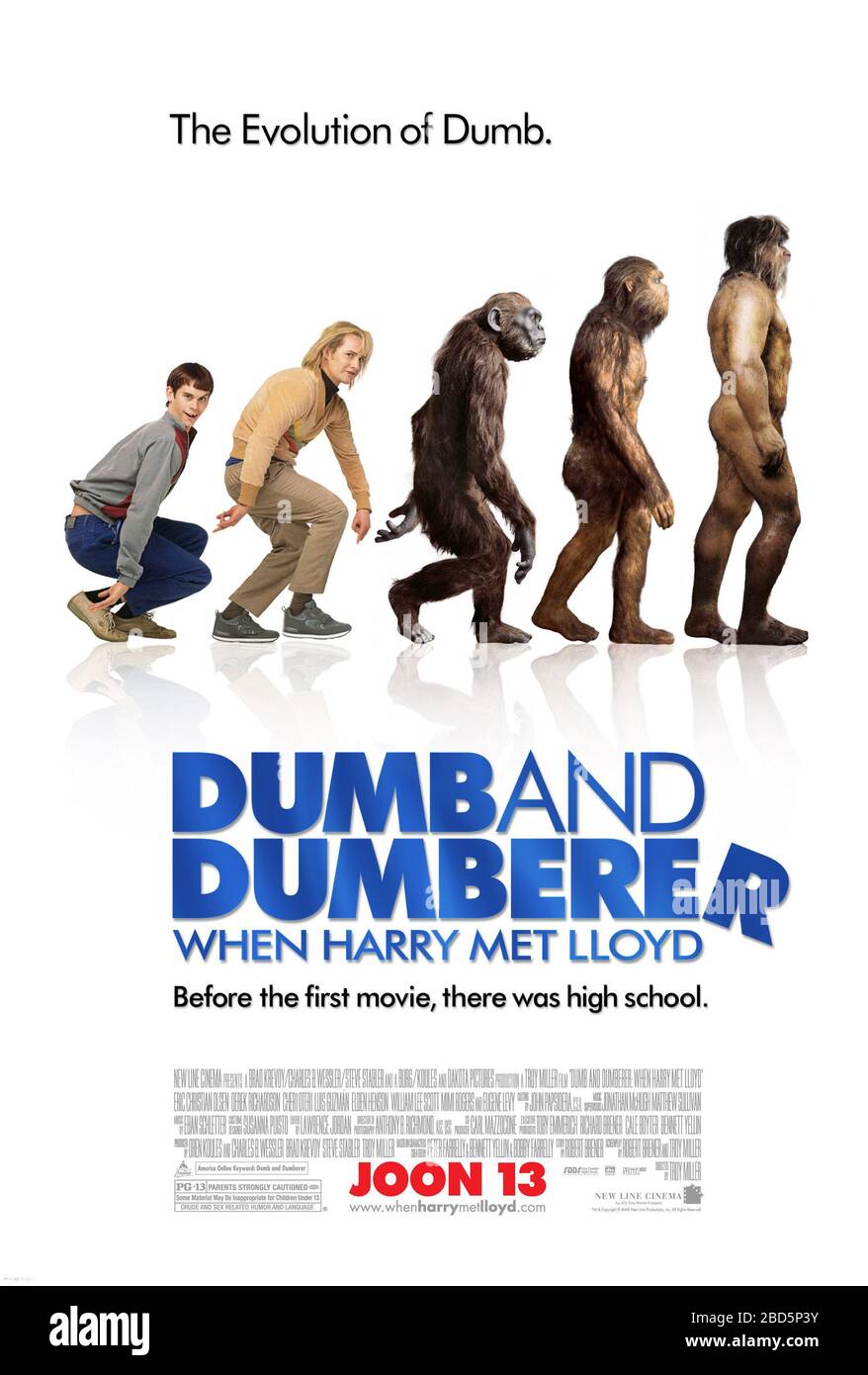 Dumm und stumm - als harry Lloyd 2003 traf Stockfoto