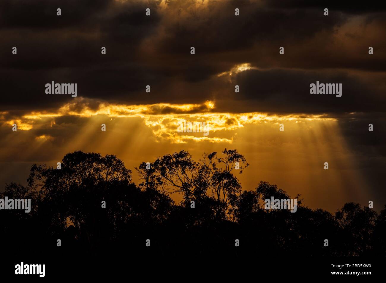 Erstaunliche Light Display, wenn ein Gewitter zog in. Stockfoto