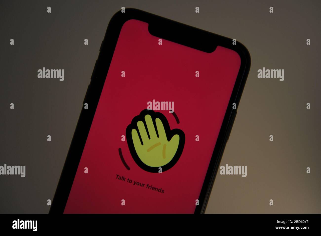 Die Social-Networking-App Houseparty auf einem iPhone Stockfoto