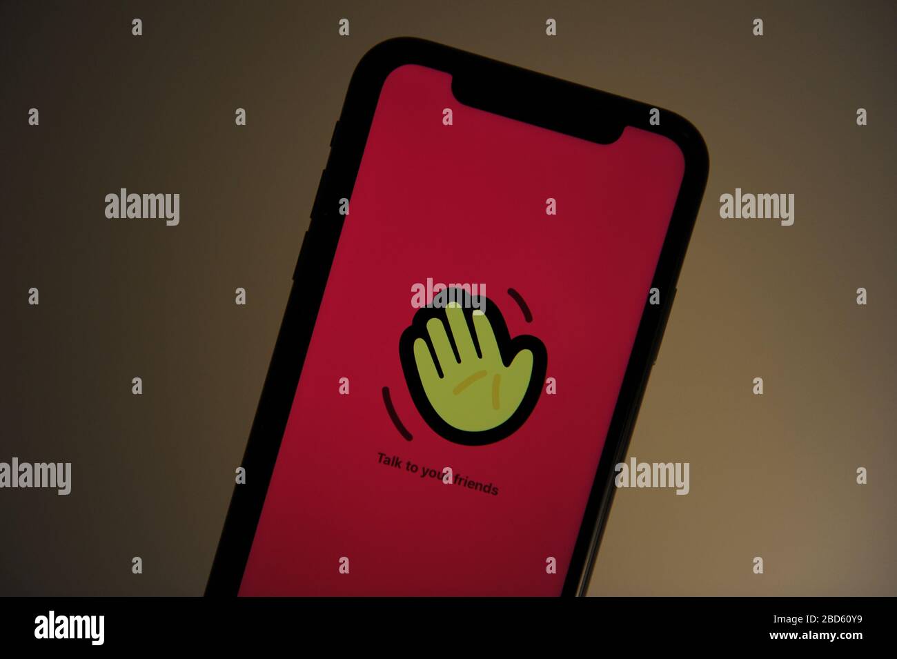 Die Social-Networking-App Houseparty auf einem iPhone Stockfoto