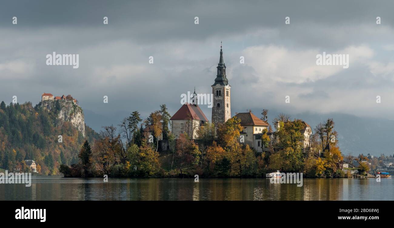 Lake Bled, Slowenien Stockfoto