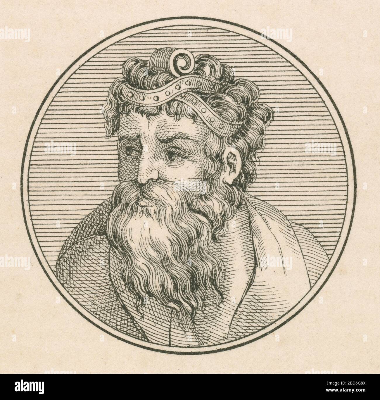 Antike Gravur, Pelopidas. Pelopidas (?364 v. Chr.) war ein wichtiger