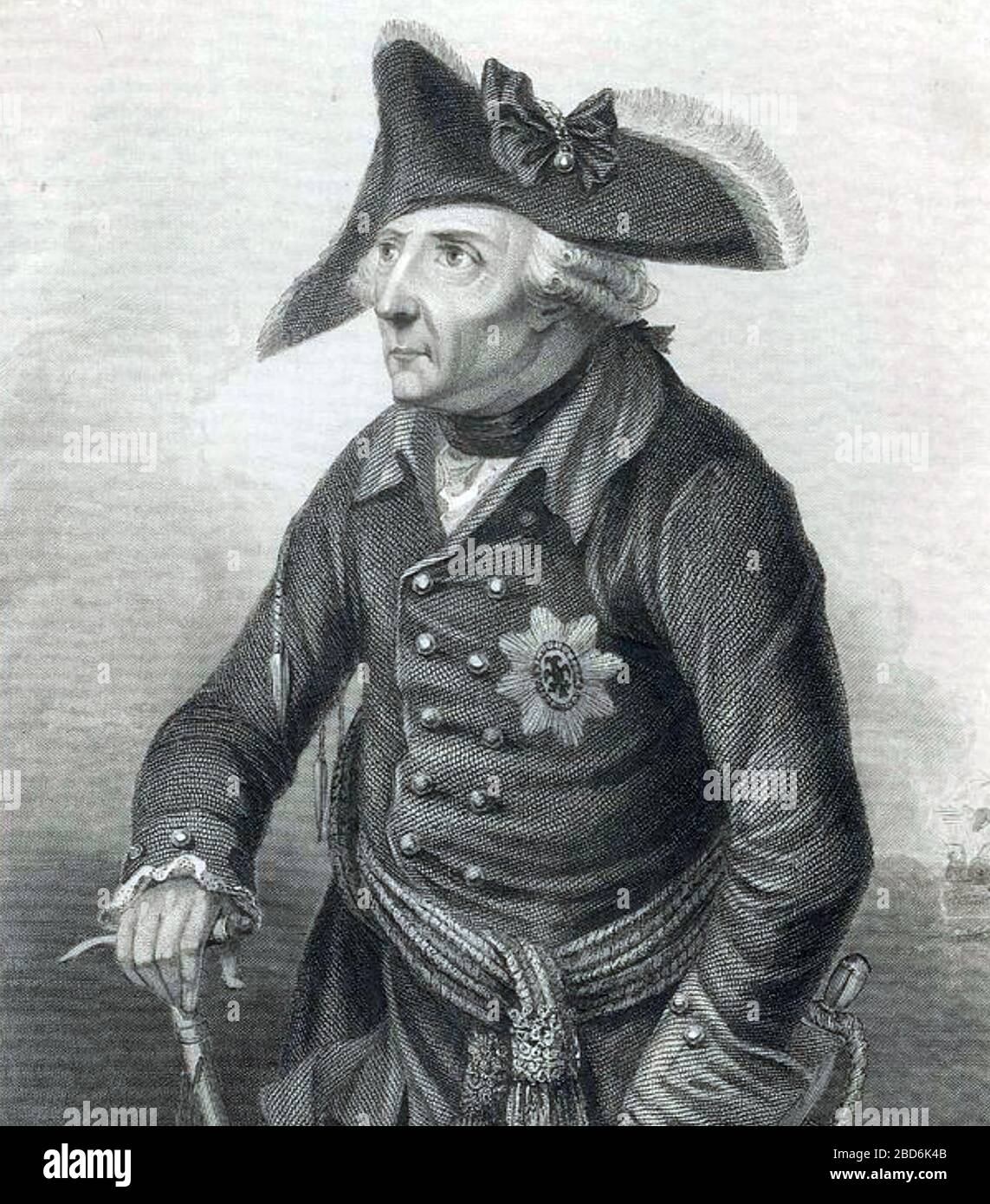 FRIEDRICH II. Der große (1712-1786) König von Preßburg etwa um das Jahr 880 Stockfoto