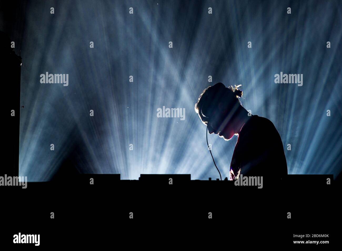 Aarhus, Dänemark. Juni 2018. Der amerikanische DJ und Musikproduzent Diplo führt während des dänischen Musikfestivals Northside 2018 in Aarhus eine Liveshow durch. (Foto: Gonzales Foto - lasse Lagoni). Stockfoto