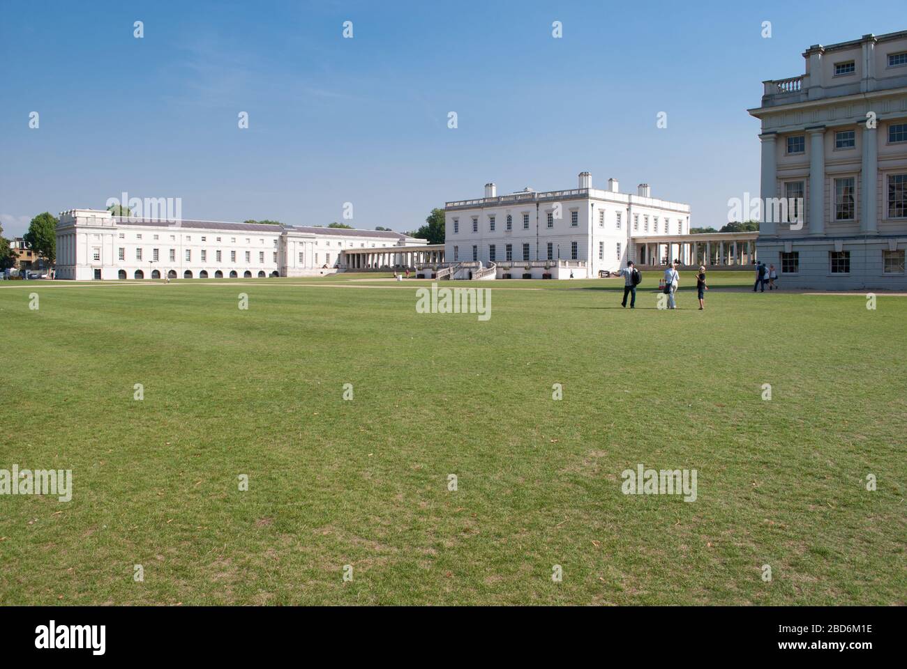 UNESCO Englische Barockarchitektur Old Royal Naval College, King William Walk, Greenwich, London SE10 9NN von Sir Christopher Wren John Vanbrugh Stockfoto