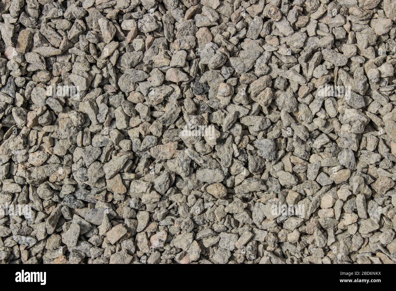 Kleiner grauer Kies als Hintergrund Stockfoto