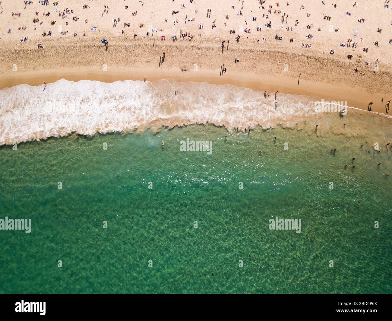 Luftaufnahmen von Bondi Beach, Sydney, NSW, Australien Stockfoto