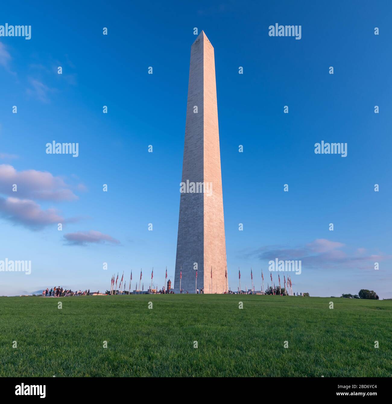 Washingtoner Denkmal in Washington DC, Vereinigte Staaten von Amerika, USA Stockfoto