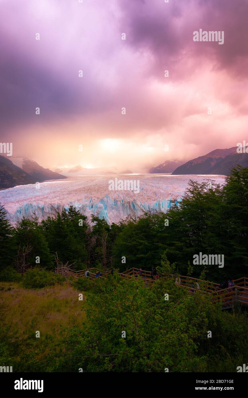 Gletscher Perito Moreno argentinien Landschaft Stockfoto